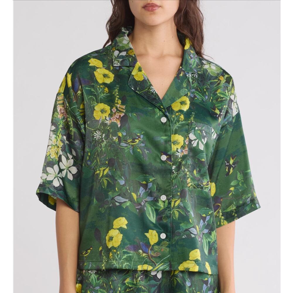 Ted Baker Flourish Floral Satin Top